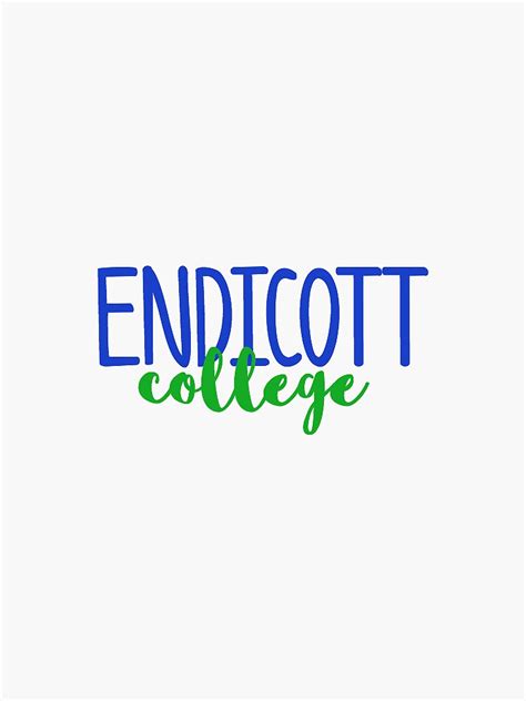 "endicott college" Sticker for Sale by wwametlife | Redbubble