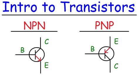 Transistors - NPN & PNP - Basic Introduction - YouTube