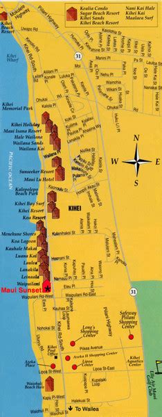 Kihei Resort Map - Kihei • mappery