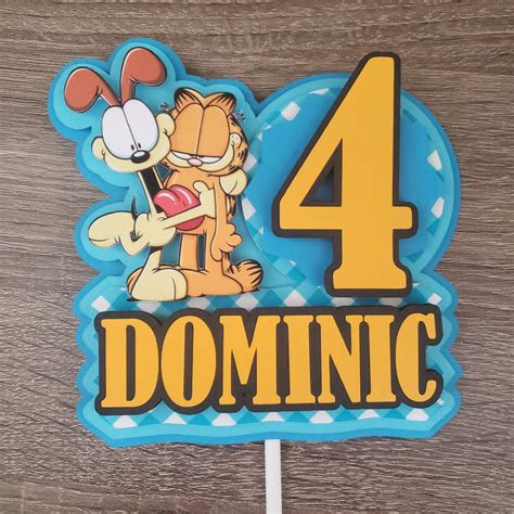 GARFIELD inspired Happy Birthday Banner and Decorations name | Etsy