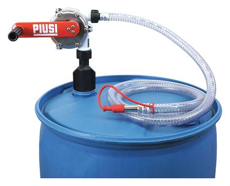 PIUSI, Rotary, 55 gal For Container Size, Hand Operated Drum Pump ...