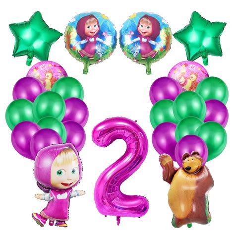 Buy Masha and the Bear Birthday Decorations, Masha and the Bear Party ...