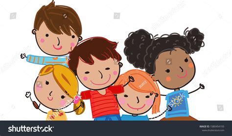 Teacher Kids Vector Illustration Isolated Stock Vector (Royalty Free ...