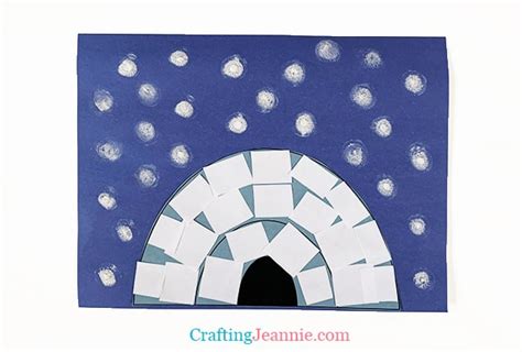 Preschool Igloo Craft (Free Printable) - Crafting Jeannie