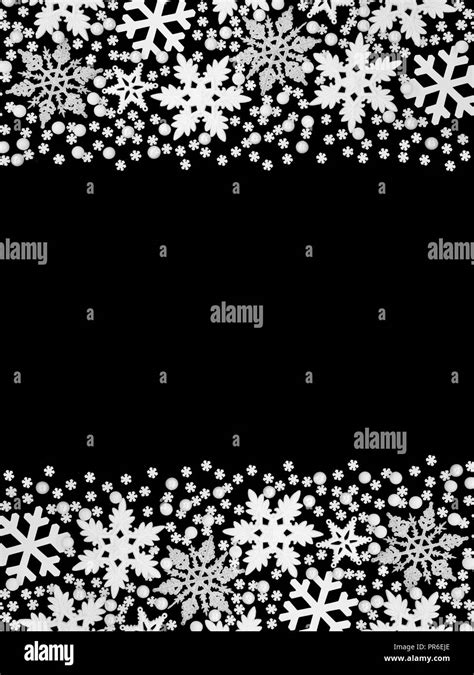 Snowflake Border Black And White | Mega Wallpapers