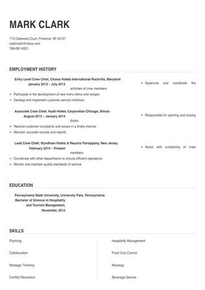 Crew Chief Resume Sample & Tips | Online Resume Builder