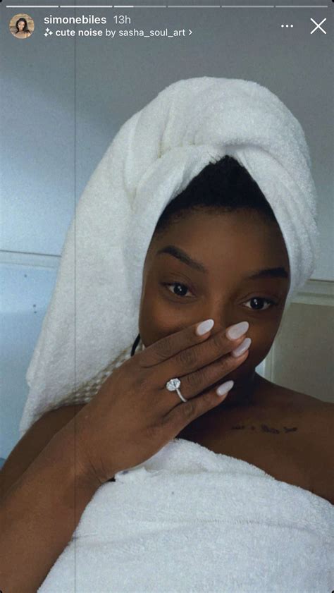 All the Details on Simone Biles's Sparkling Oval Engagement Ring