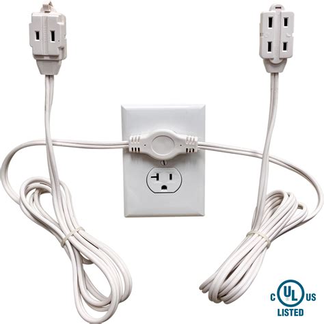 W4W Twin Extension Cord - 12 Foot Cord 6 feet on each side - 6 ...