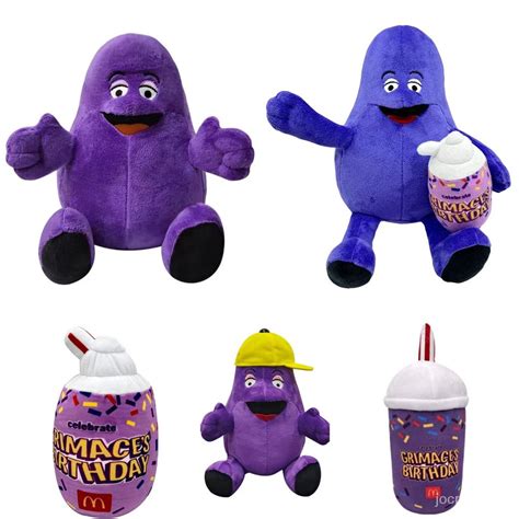 Grimace Birthday Grimace Plush Toy Grimace Shake Plush Color Doll Game ...