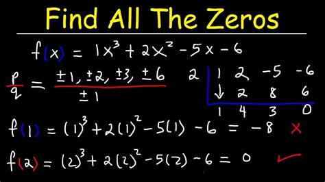 Finding All Zeros of a Polynomial Function Using The Rational Zero ...