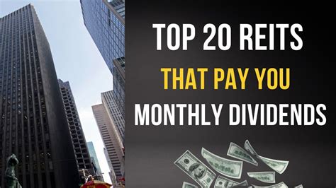 Top 20 REITS that Pay You Monthly Dividends. - YouTube