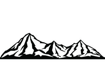 Colorado Mountain Silhouette at GetDrawings | Free download