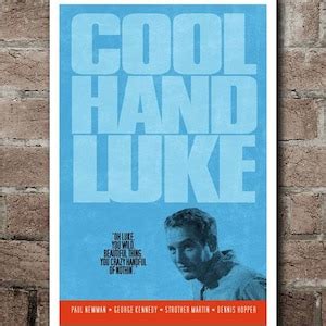 COOL HAND LUKE Movie Quote Poster 12x18 - Etsy