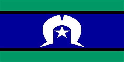 Torres Strait Islander Flag with Sleeve (knitted) 1800 x 900mm