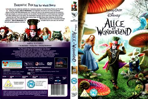 Alice In Wonderland (2010) R1 & R2 - Movie DVD - CD Label, DVD Cover ...