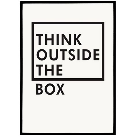 Think Outside The Box Poster — HypeSheriff US