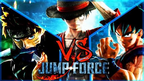 GOKU VS NARUTO VS LUFFY - JUMP FORCE - YouTube