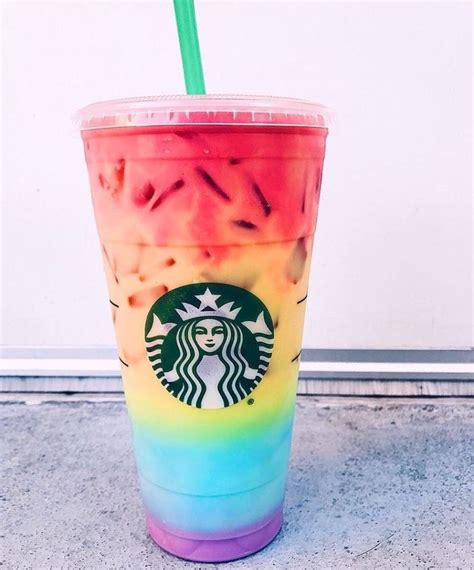 Pin by ☼ Ella ☼ on s u m m e r | Starbucks drinks, Rainbow drinks ...