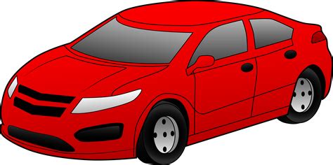 Cool Red Sports Car - Free Clip Art