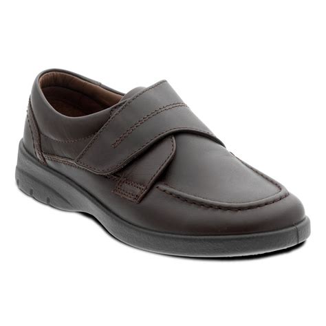 Padders Mens Solar Brown Velcro Fastened Shoes