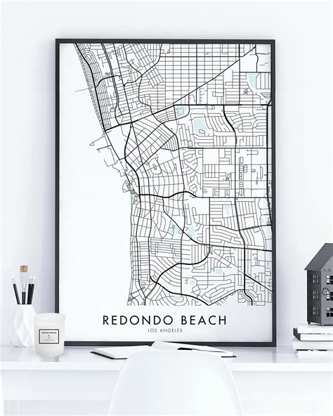 Redondo Beach LA Map Print - Chelsea Chelsea