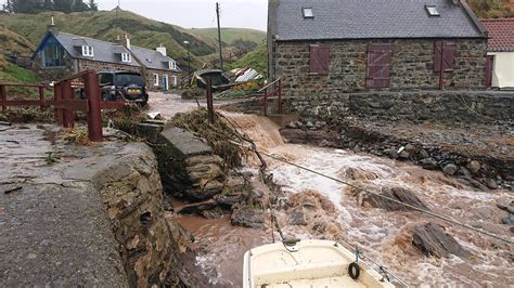 VIDEO: Heavy rain causes flooding across the north-east of Scotland ...