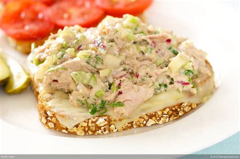 Delicious Tuna Melt Sandwiches with Swiss Cheese and Apple Recipe