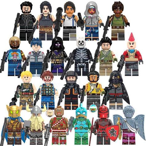 22pcs Fortnite Character Lego Minifigure Compatible Block Toy | WongToy ...