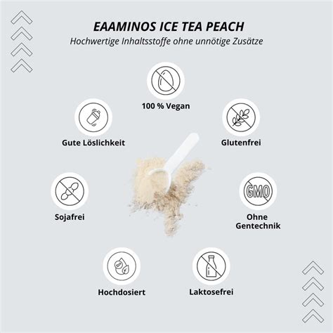 Eaa Powder Vegan 500G Ice-Tea Peach - Highest Dosage - All Essential ...