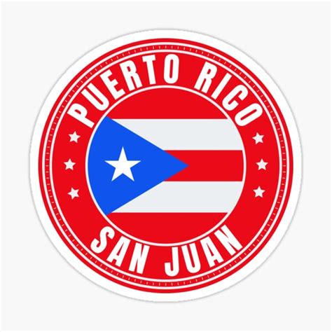 "San Juan Puerto Rico Flag" Sticker by worldpopulation | Redbubble