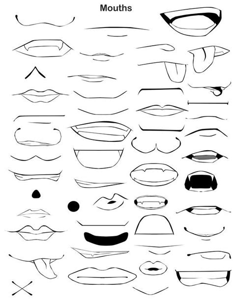 How To Draw Easy Anime Mouths Step By Step - Draw easy