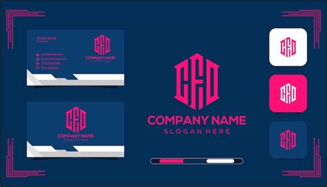 Premium Vector | Vector cfo monogram logo concept