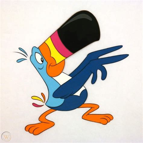 FROOT LOOPS Mascot Toucan Sam Commercial Production Animation Cel ...