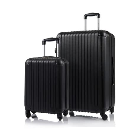 CHAMPS Luggage Tourist Collection 2-Piece Hard Side 4-Wheeled ...