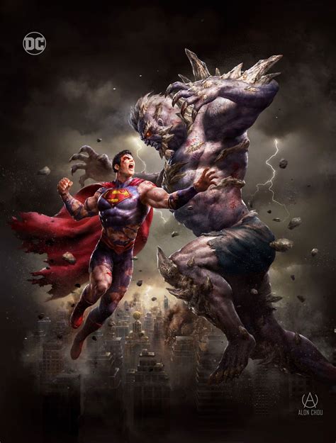 Superman Vs Doomsday by Alon Choa | Superman comic, Superman artwork ...