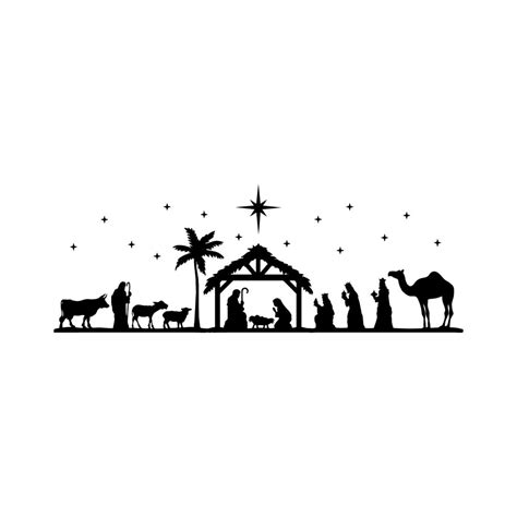 Nativity Scene SVG, Nativity SVG, PNG, eps, dxf, jpg instant - Inspire ...