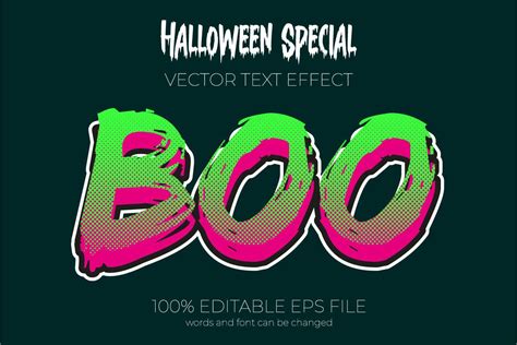 Boo - Editable Text Effect Graphic by SoulGIE · Creative Fabrica