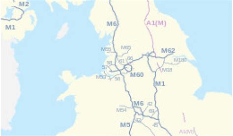 Motorway Map Of England M15 Motorway Great Britain Wikivividly ...