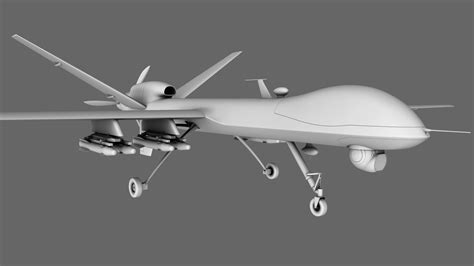 MQ-9 Reaper Drone 3D Model OBJ - CGTrader.com