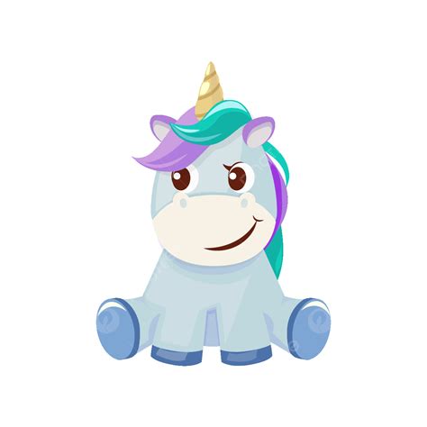 Gambar Kartun Unicorn Lucu Karakter Dongeng Lucu Poni Ajaib Hewan ...