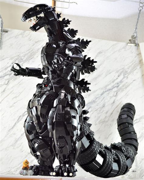 LEGO MOC: Godzilla | Lego dragon, Lego bionicle, Lego sculptures