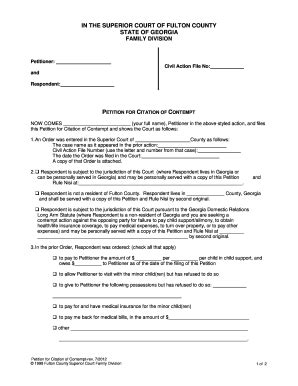 Contempt of court - Fill Out and Sign Printable PDF Template | SignNow