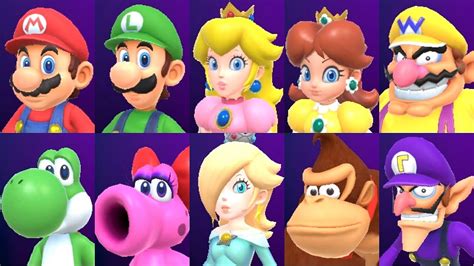 Mario Party Superstars - All Characters - YouTube