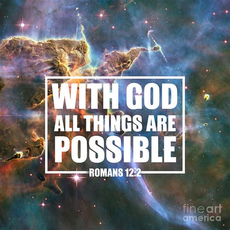 With God All Things Are Possible Photograph by Theo Westlake - Fine Art ...