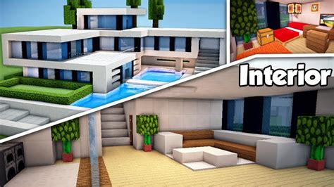 How To Make A Modern House With Interior In Minecraft | Psoriasisguru.com