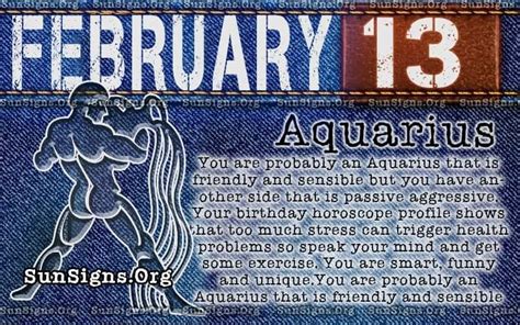 February 13 Zodiac Horoscope Birthday Personality - SunSigns.Org