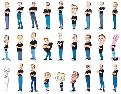 Artist Kevin McShane Draws Himself in A Hundred Different Animation Styles