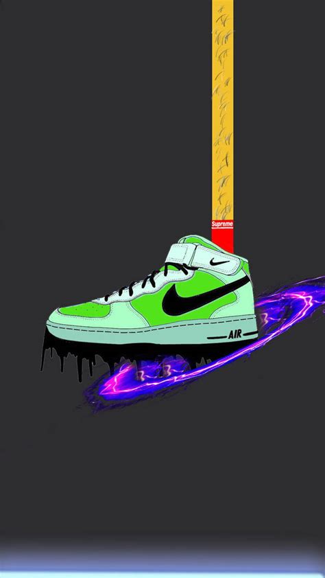 Download Air Nike Cartoon Purple Portal Wallpaper | Wallpapers.com