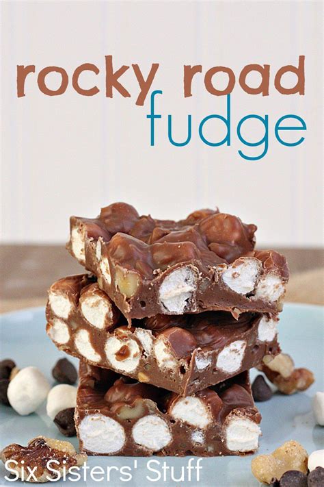 4 Ingredient Rocky Road Fudge Recipe