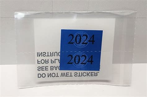 DMV STICKER 2024 Blue California Commercial Gross Vehicle Weight ...